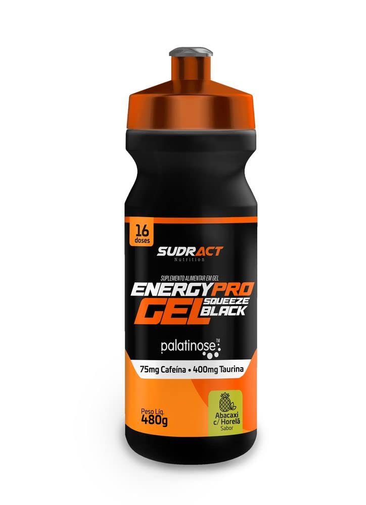 Kit Energy Pro Gel Squeeze Black - 480g Abacaxi Com Hortelã